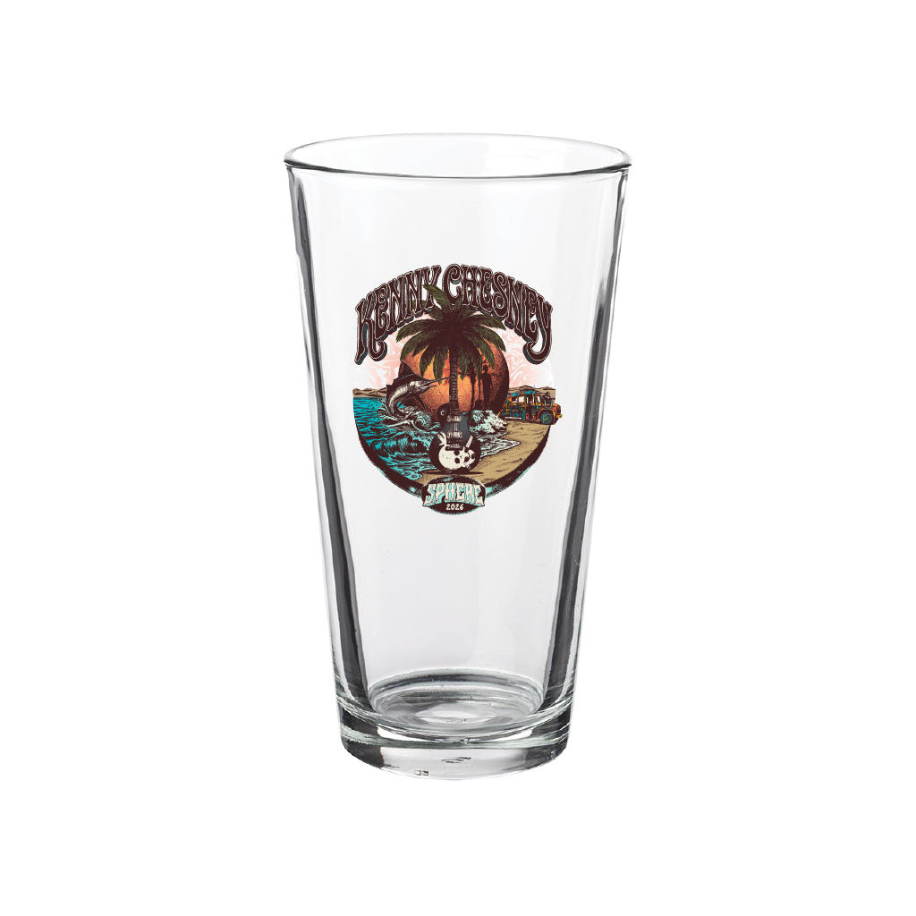 Kenny Chesney Merch 2026 Sphere Pint Glass Palm Tree Sailfish Bus Glass KC Sphere Merchandise Kenny Chesney Merch 2026 Sphere Pint Glass Palm Tree Sailfish Bus Glass KC Sphere Merchandise