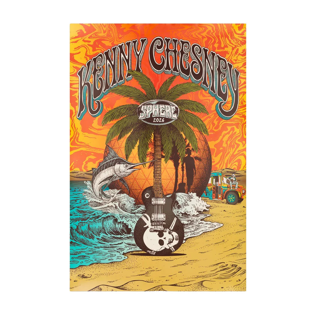Kenny Chesney Merch 2026 Sphere Poster Kenny Chesney Sphere Merch Home Decor Gift For Fans