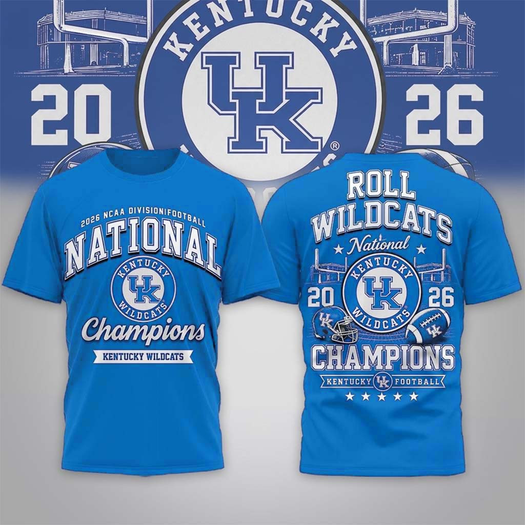 Kentucky Wildcats Road to Glory 2026 Football Champions Shirt Kentucky Wildcats Merch Fan Gifts - Kdjoy