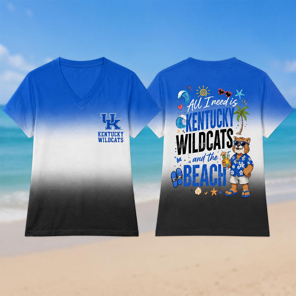 Kentucky Wildcats Tropical Beach Vibes T-Shirt Kentucky Wildcats Merch Summer Gifts Ideas - Kdjoy