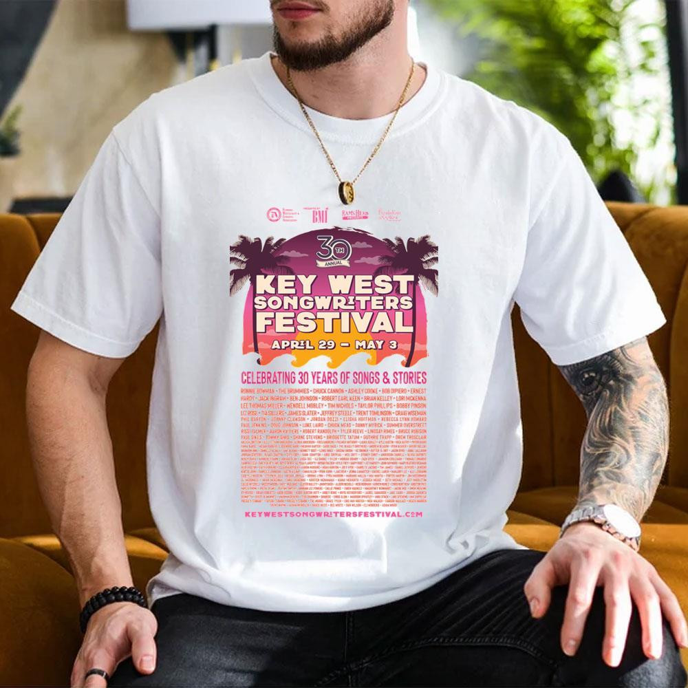 Key West Songwriters Festival 2026 Shirt White Key West Songwriters Festival Merch Fan Gifts Key West Songwriters Festival 2026 Shirt White Key West Songwriters Festival Merch Fan Gifts