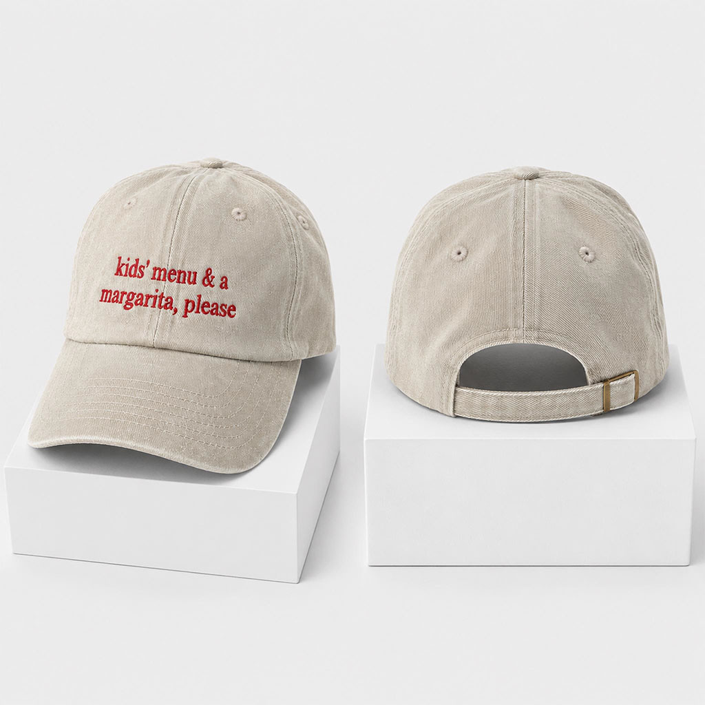 Kids Menu And A Margarita Please 2026 Hat Embroidered Funny Cap Best Friends Gifts - Kdjoy Kids Menu And A Margarita Please 2026 Hat Embroidered Funny Cap Best Friends Gifts - Kdjoy