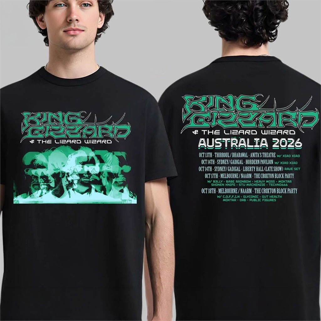 King Gizzard And The Lizard Wizard Merch Australia 2026 Tour Schedule Dates T-Shirt Fan Gifts - Kdjoy