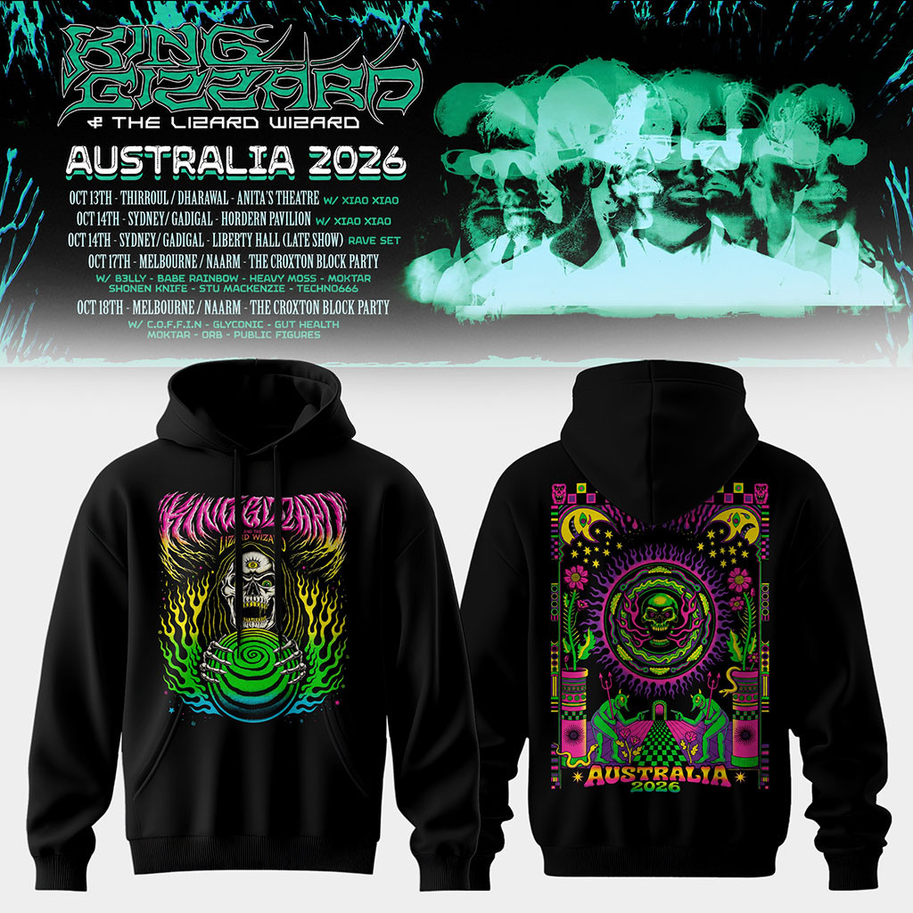King Gizzard And The Lizard Wizard Merch Australia Tour 2026 Hoodie Present For Music Fans - Kdjoy King Gizzard And The Lizard Wizard Merch Australia Tour 2026 Hoodie Present For Music Fans - Kdjoy