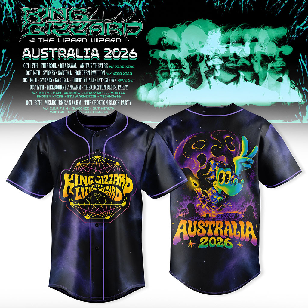 King Gizzard And The Lizard Wizard Merch Australia Tour 2026 Jersey Gifts For Rock Fans - Kdjoy