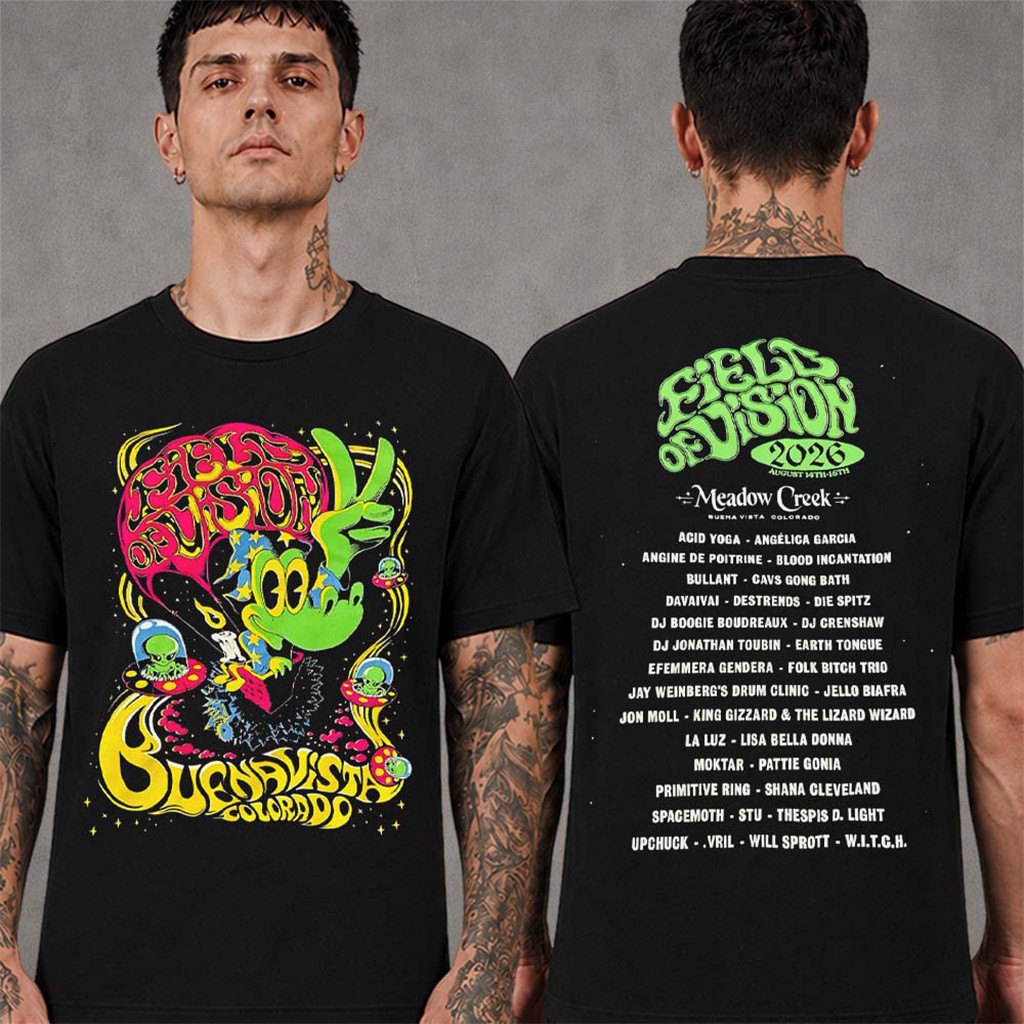 King Gizzard And The Lizard Wizard Merch Field Of Vision 2 2026 T-Shirt Gifts For Dudes - Kdjoy