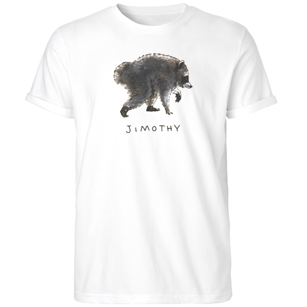 King Jimothy Shirt White Funny Raccoon T-Shirt Gifts For Brother - Kdjoy
