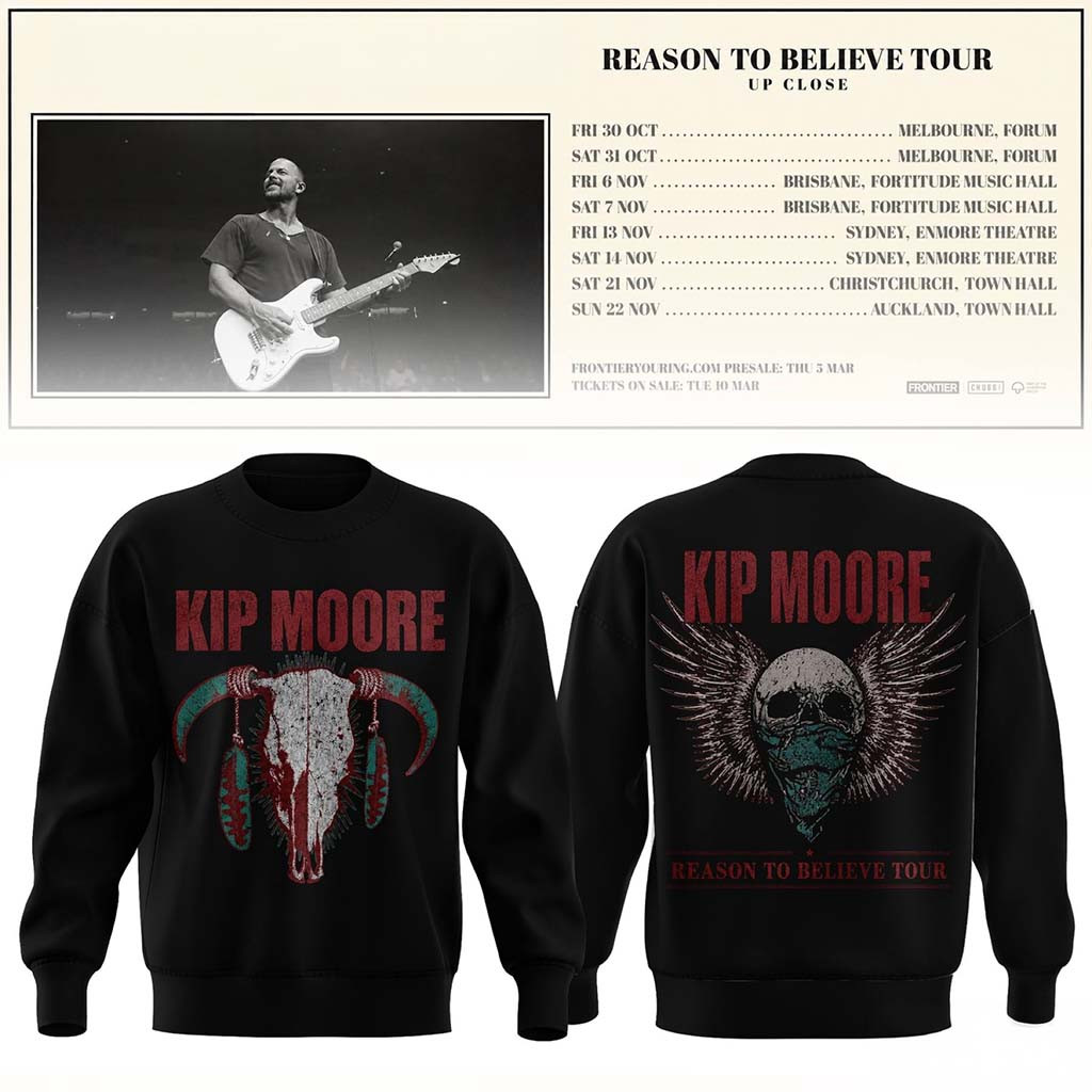 Kip Moore Merch 2026 Reason To Believe Tour Sweatshirt Concert Outfits Gift For Fans - Kdjoy