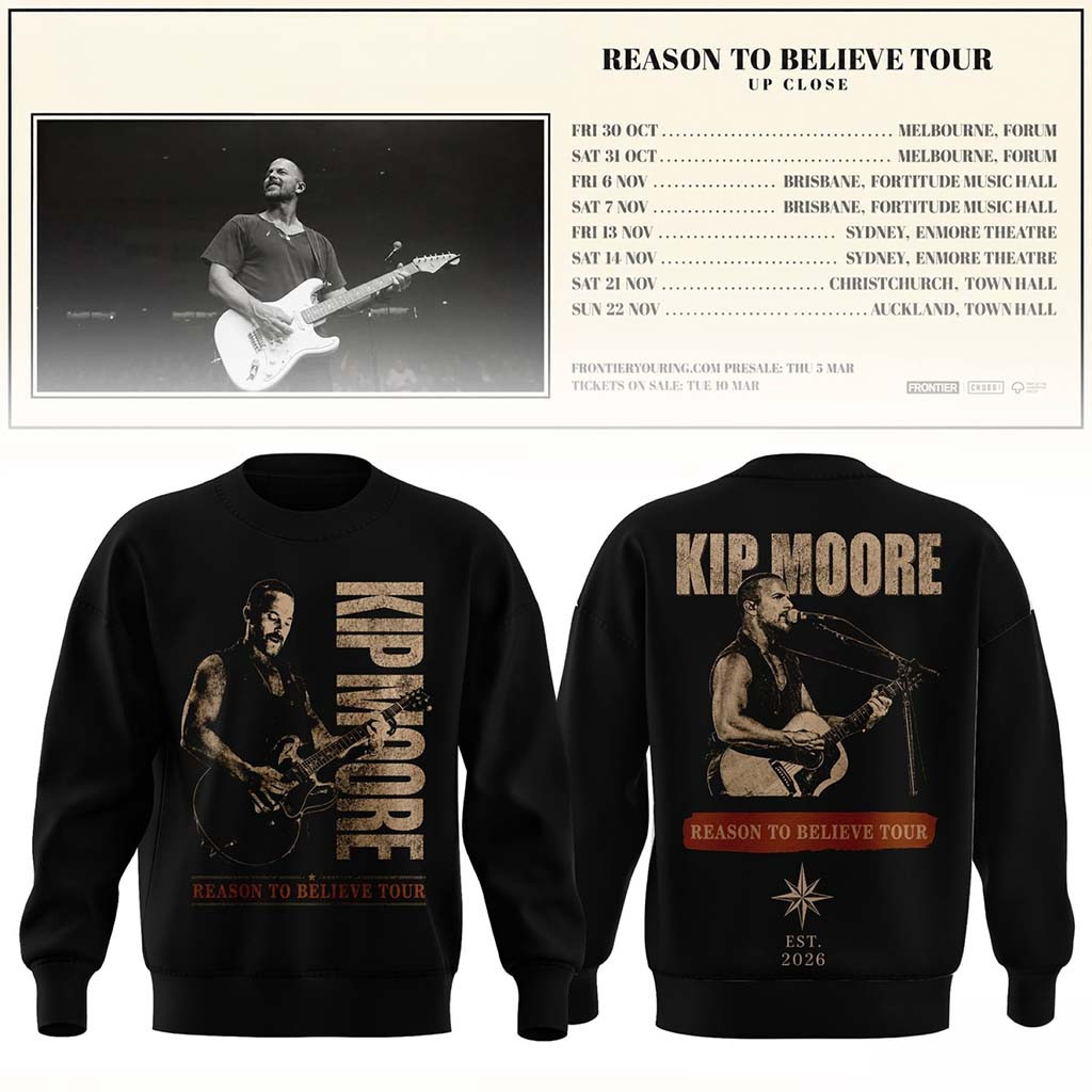 Kip Moore Merch 2026 Reason To Believe Tour Sweatshirt Music Related Gifts For Guys - Kdjoy Kip Moore Merch 2026 Reason To Believe Tour Sweatshirt Music Related Gifts For Guys - Kdjoy
