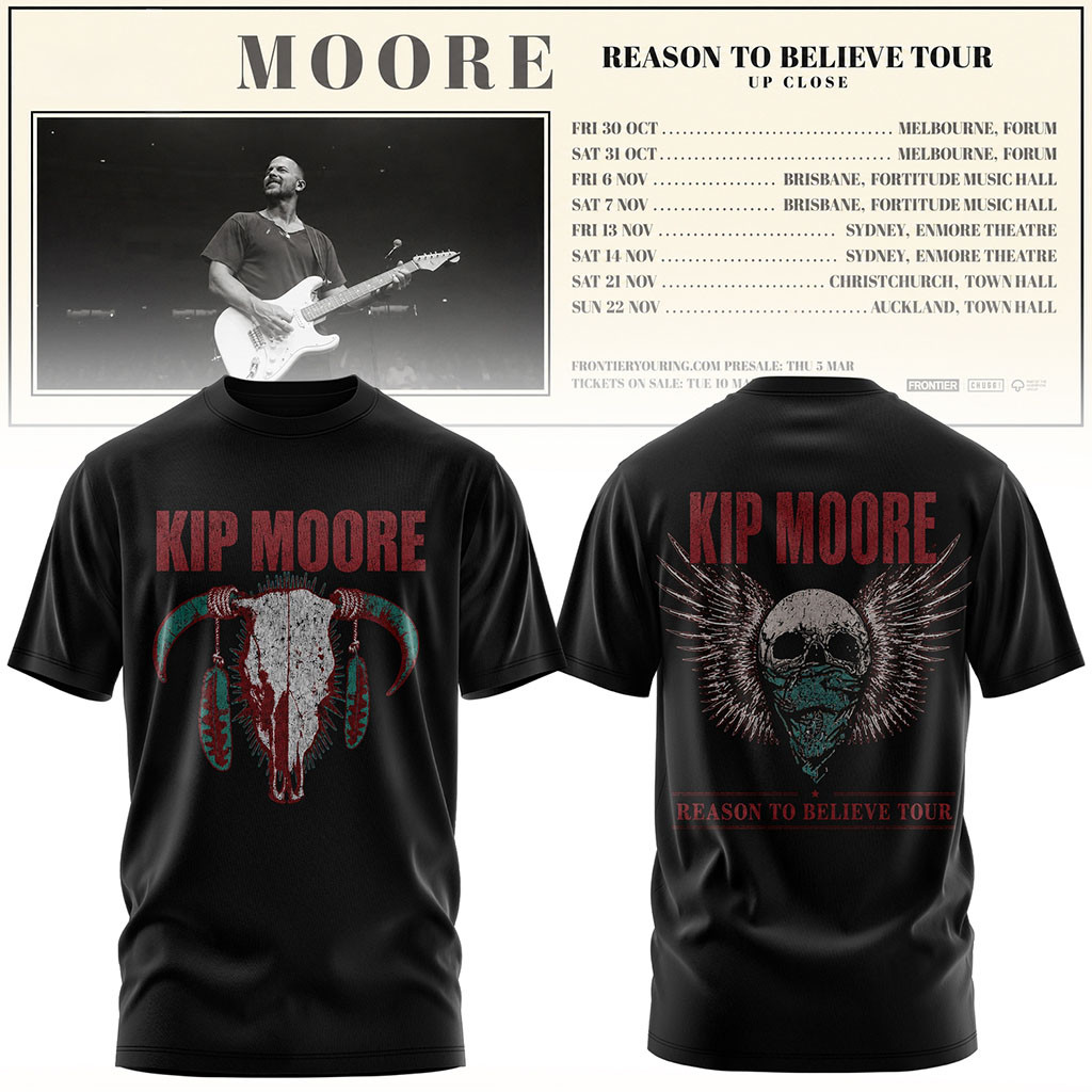 Kip Moore Reason To Believe Tour 2026 T-Shirt Kip Moore Merch Present For Music Lovers