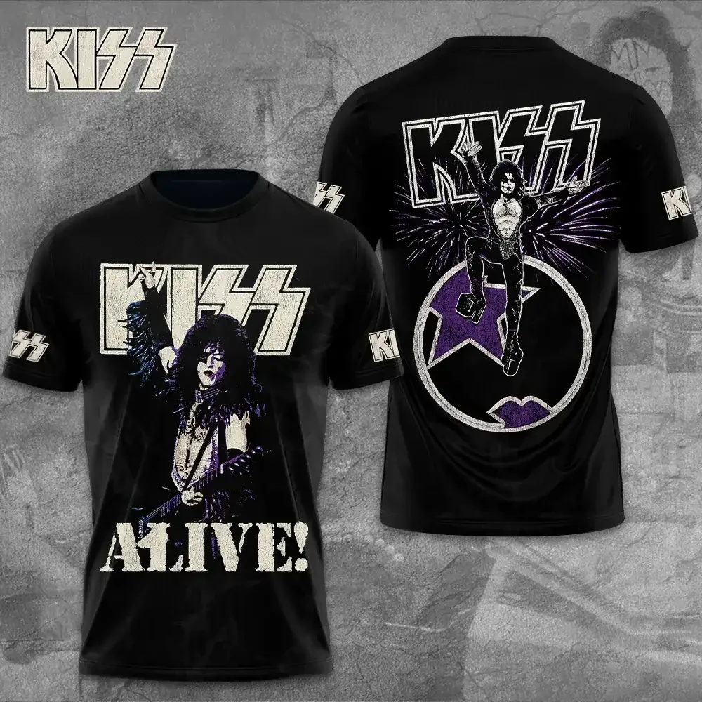 KISS Iconic Hard Rock Band Flame Graphic T-Shirt KISS Merch Gift For Rock Fan - Kdjoy KISS Iconic Hard Rock Band Flame Graphic T-Shirt KISS Merch Gift For Rock Fan - Kdjoy