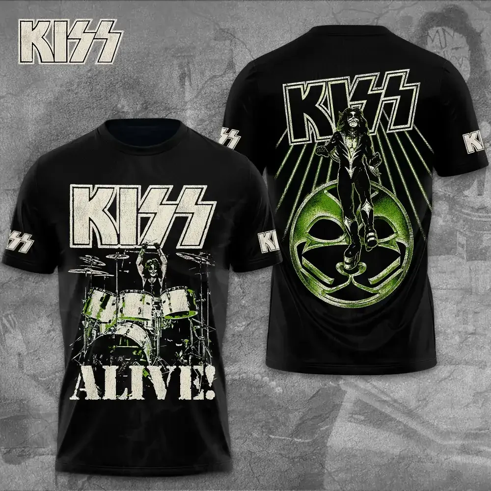 KISS x Peter Criss T-Shirt Rock Band KISS Merch Best Gift For Rock Fan - Kdjoy