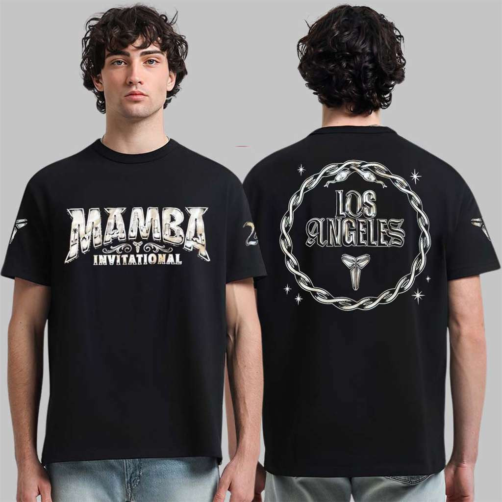 Kobe Bryant Mamba Invitational 2026 Los Angeles Black T-Shirt Kobe Bryant Merch Fans Gifts - Kdjoy