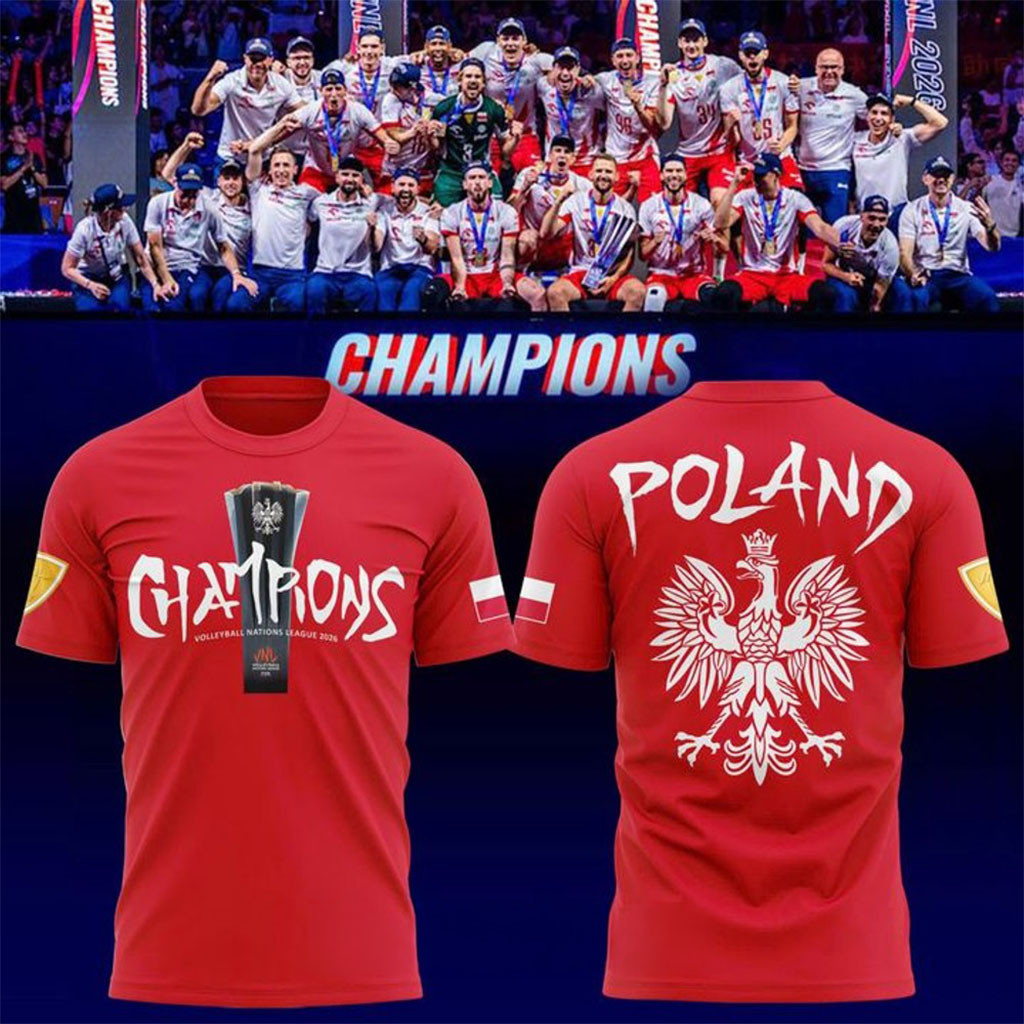 Koszulka Polska Volleyball Nations League 2026 Champions Shirt Koszulka Polska Merch Fan Gifts - Kdjoy