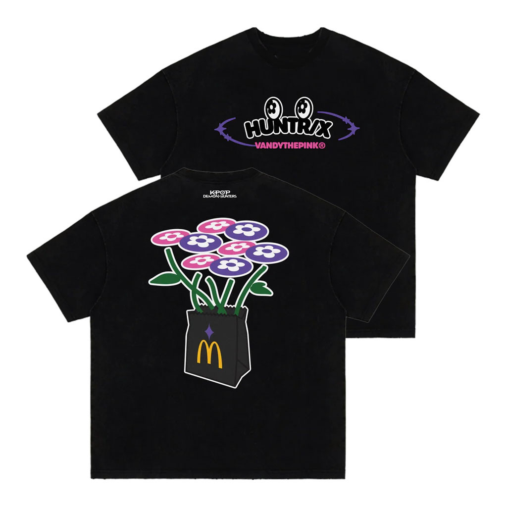 KPop Demon Hunters X McDonald's X VANDYTHEPINK Merch 2026 Huntrx T-Shirt Gift For Sisters - Kdjoy KPop Demon Hunters X McDonald's X VANDYTHEPINK Merch 2026 Huntrx T-Shirt Gift For Sisters - Kdjoy