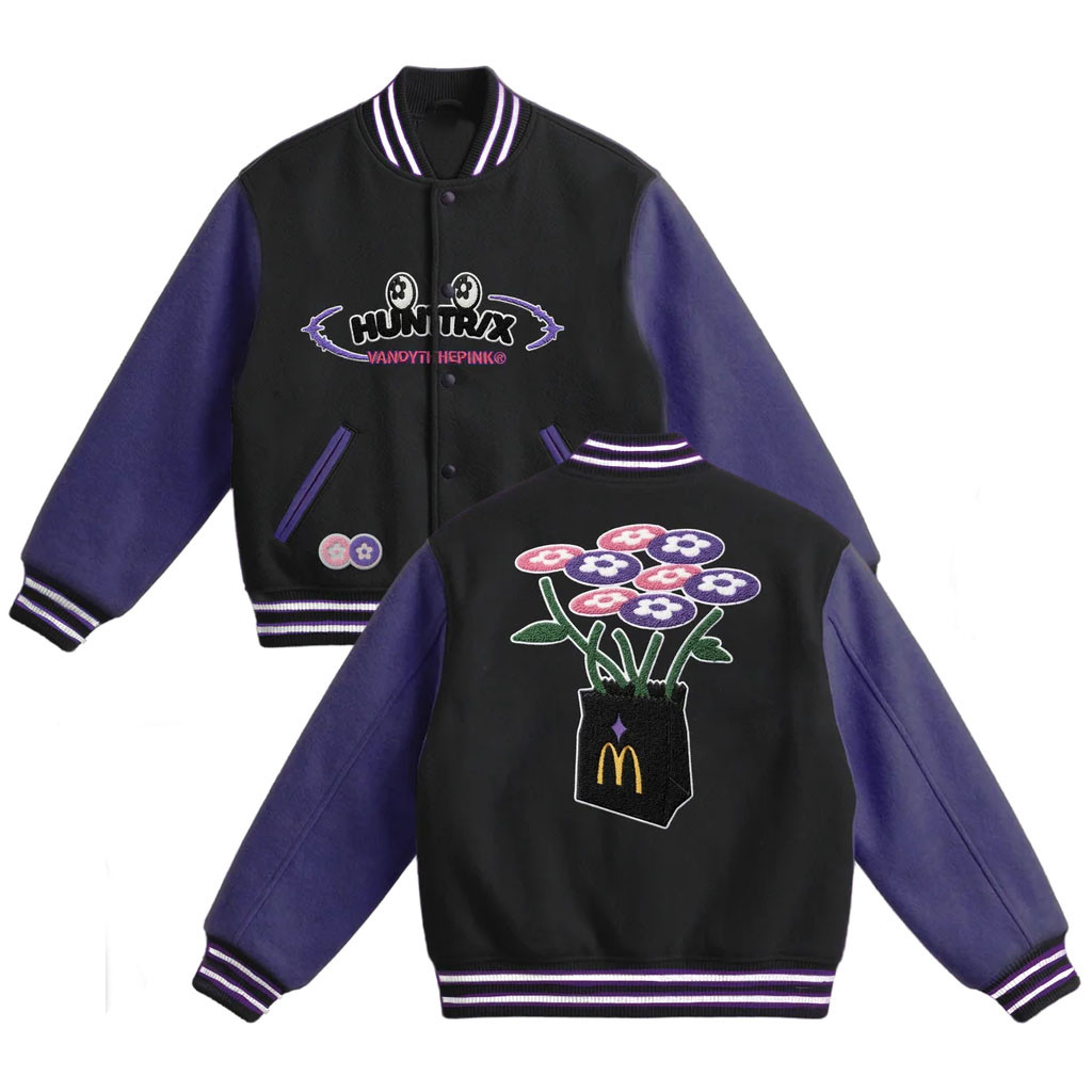 KPop Demon Hunters X McDonald's X VANDYTHEPINK Merch 2026 Huntrx Varsity Jacket Fan Gifts - Kdjoy