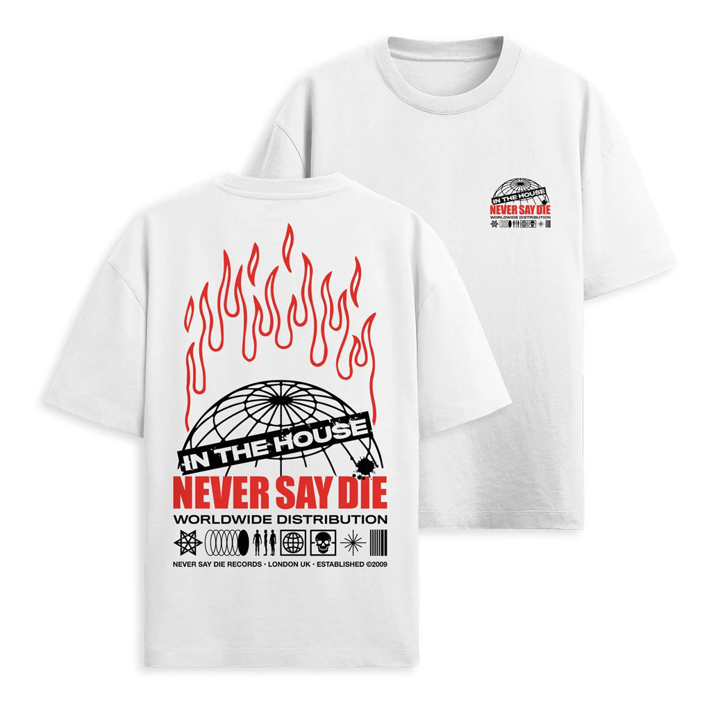 KT8 Merch Never Say Die 2026 Meltdown T-Shirt White Never Say Die Records Merch Best Fan Gifts - Kdjoy