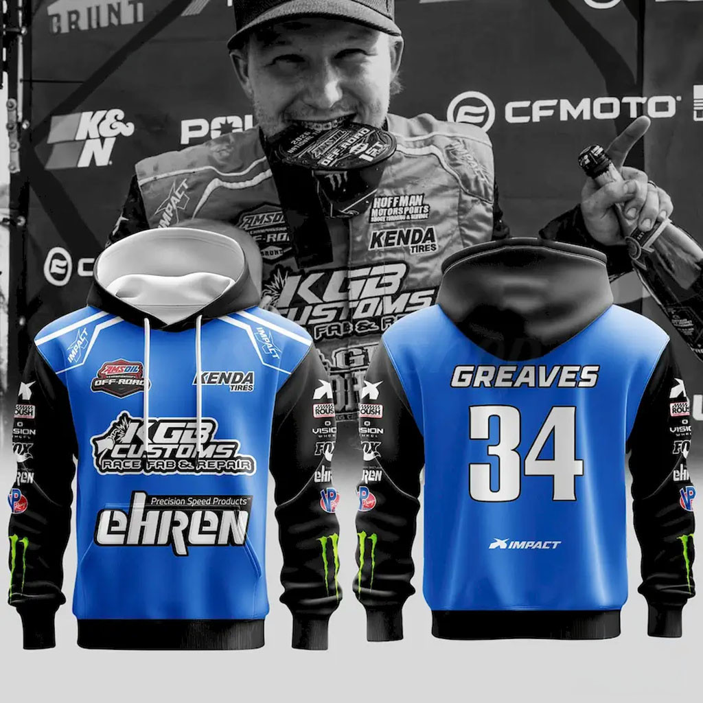 Kyle Greaves Championship Off-Road Hoodie #34 Kyle Greaves Merch Present For Brothers - Kdjoy