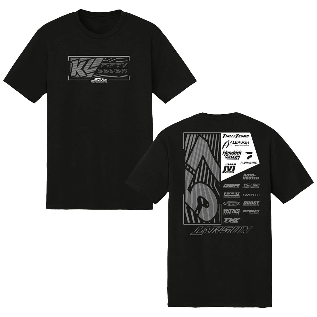 Kyle Larson Merch 2026 57 Larson T-Shirt Black Gifts For Brother Racing Lovers - Kdjoy