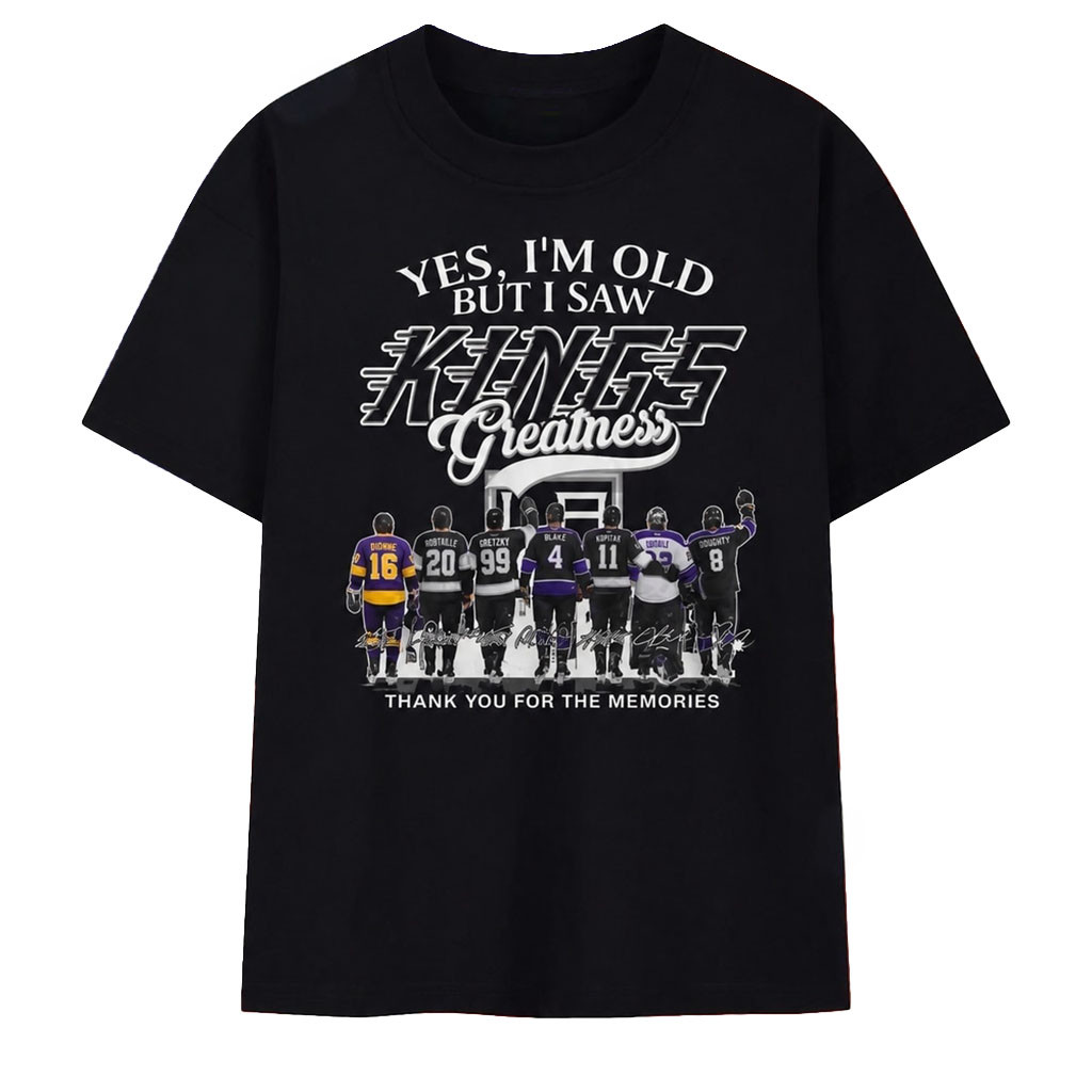 LA Kings Greatness Legends Thank You For The Memorial Signatures T-Shirt LA Kings Merch - Kdjoy