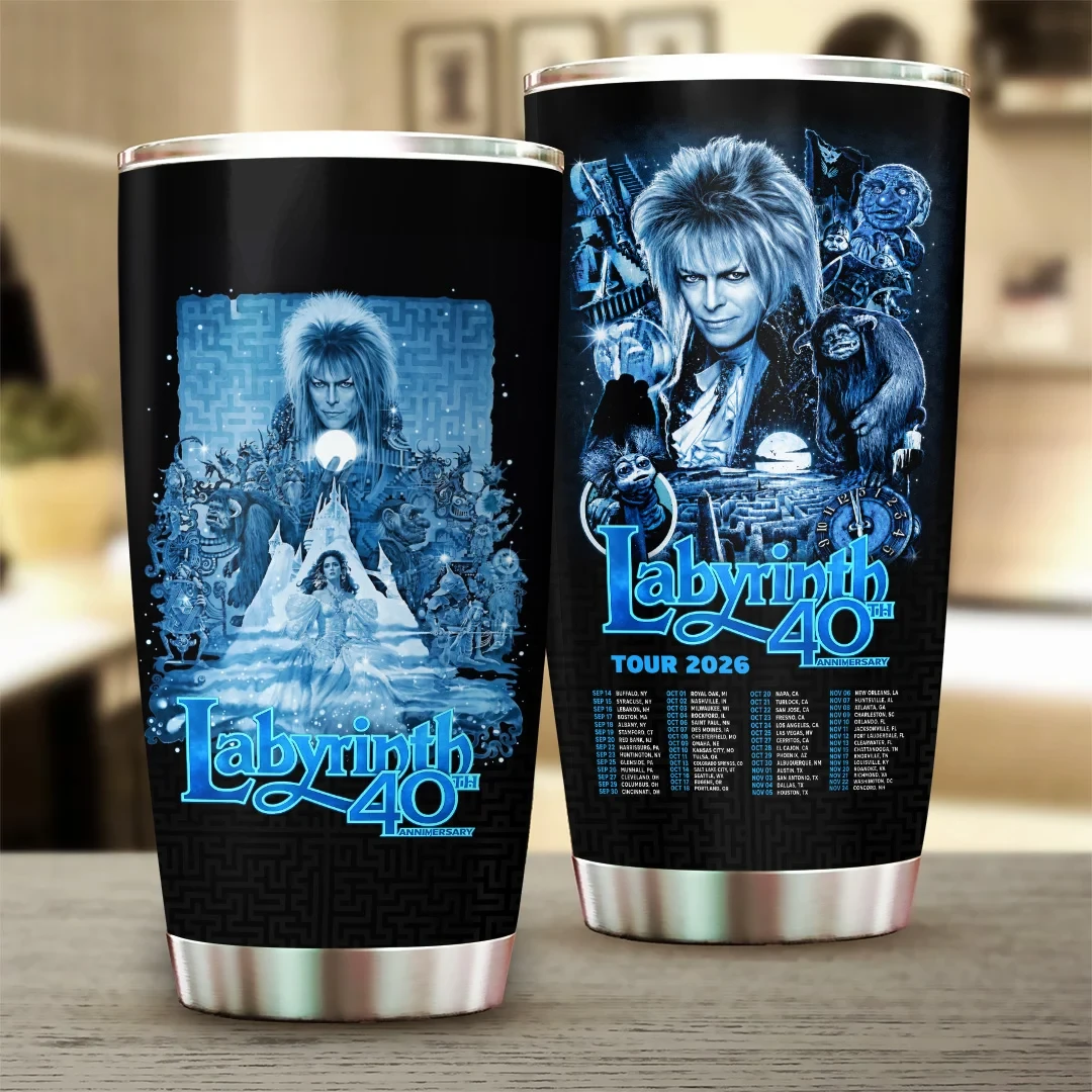Labyrinth 40th Anniversary Tour 2026 Tumbler Labyrinth Merch Gifts For Movie Fans - Kdjoy