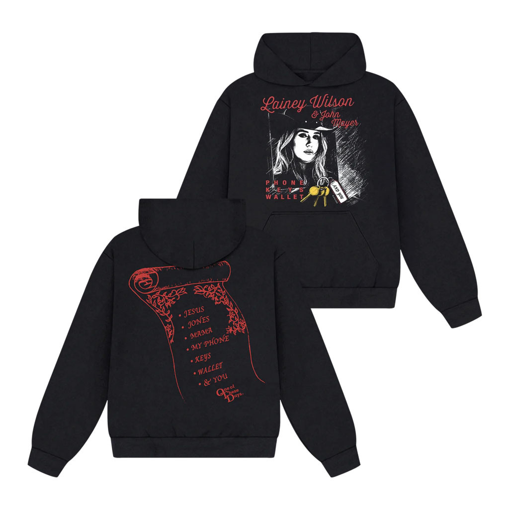 Lainey Wilson Merch 2026 Phone Keys Wallet Black Hoodie X One Of These Days Hoodie Fan Gear - Kdjoy Lainey Wilson Merch 2026 Phone Keys Wallet Black Hoodie X One Of These Days Hoodie Fan Gear - Kdjoy