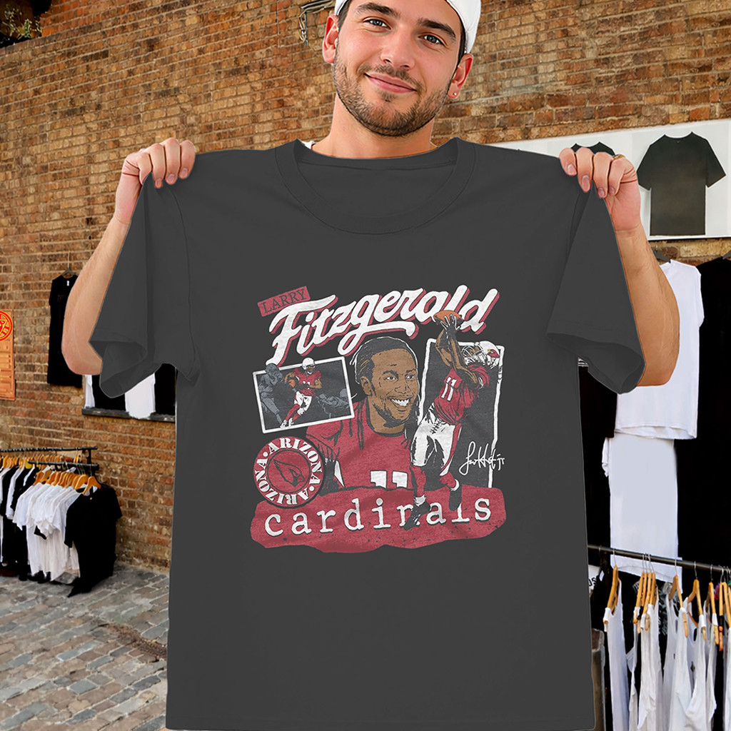 Larry Fitzgerald Cardinals Shirt Signature Number 11 Football Legend Tee Arizona Cardinals Merch