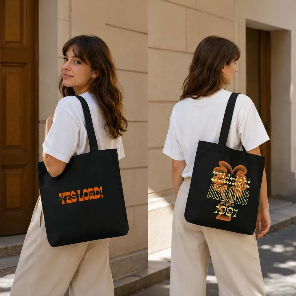 Larry June X Midnight Organic Tote Bag 2026 Larry June Merch Gift For Sisters - Kdjoy