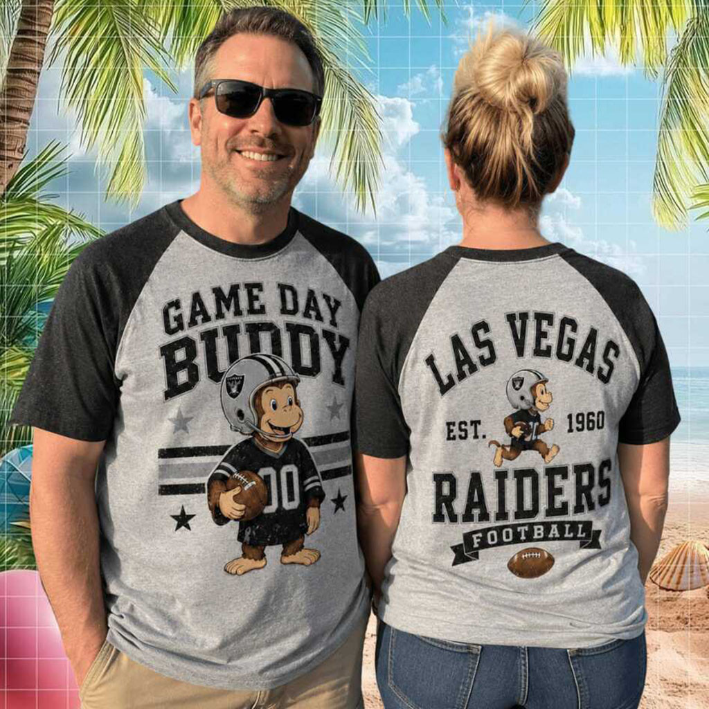 Las Vegas Football Monkey Mascot Game Day T-Shirt LV Raiders Merch Present For Football Fans - Kdjoy Las Vegas Football Monkey Mascot Game Day T-Shirt LV Raiders Merch Present For Football Fans - Kdjoy