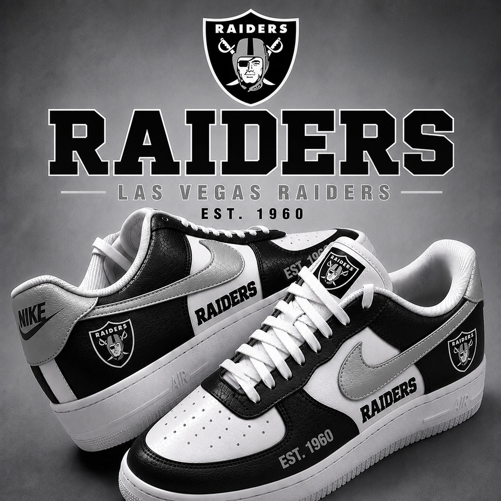 Las Vegas Raiders 2026 Shoes Game Day Sneakers LV Raiders Merch Gift Ideas For Football Fans - Kdjoy Las Vegas Raiders 2026 Shoes Game Day Sneakers LV Raiders Merch Gift Ideas For Football Fans - Kdjoy