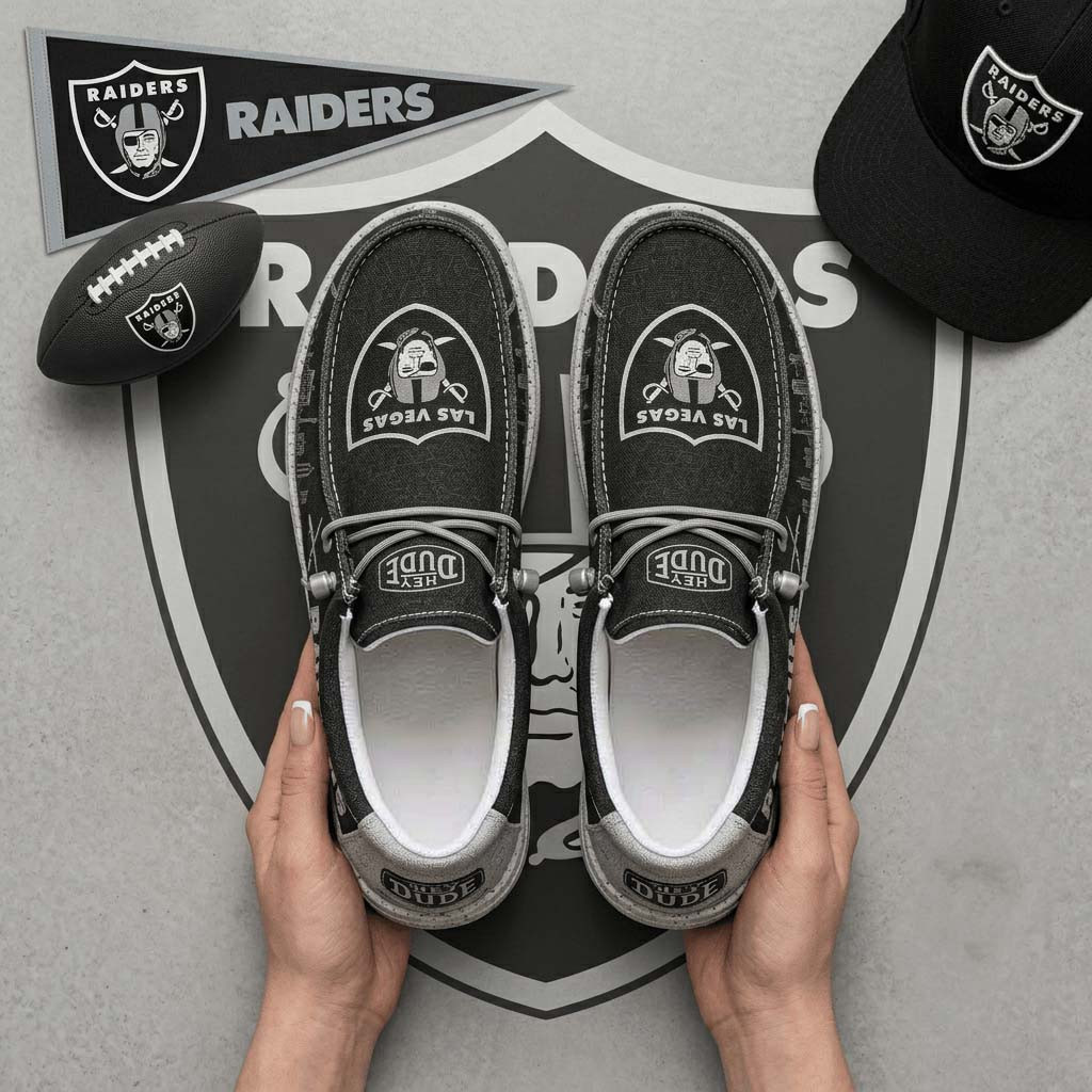 Las Vegas Raiders City Skyline Shoes LV Raiders Merch Football Fan Apparel Gift For Game Day - Kdjoy