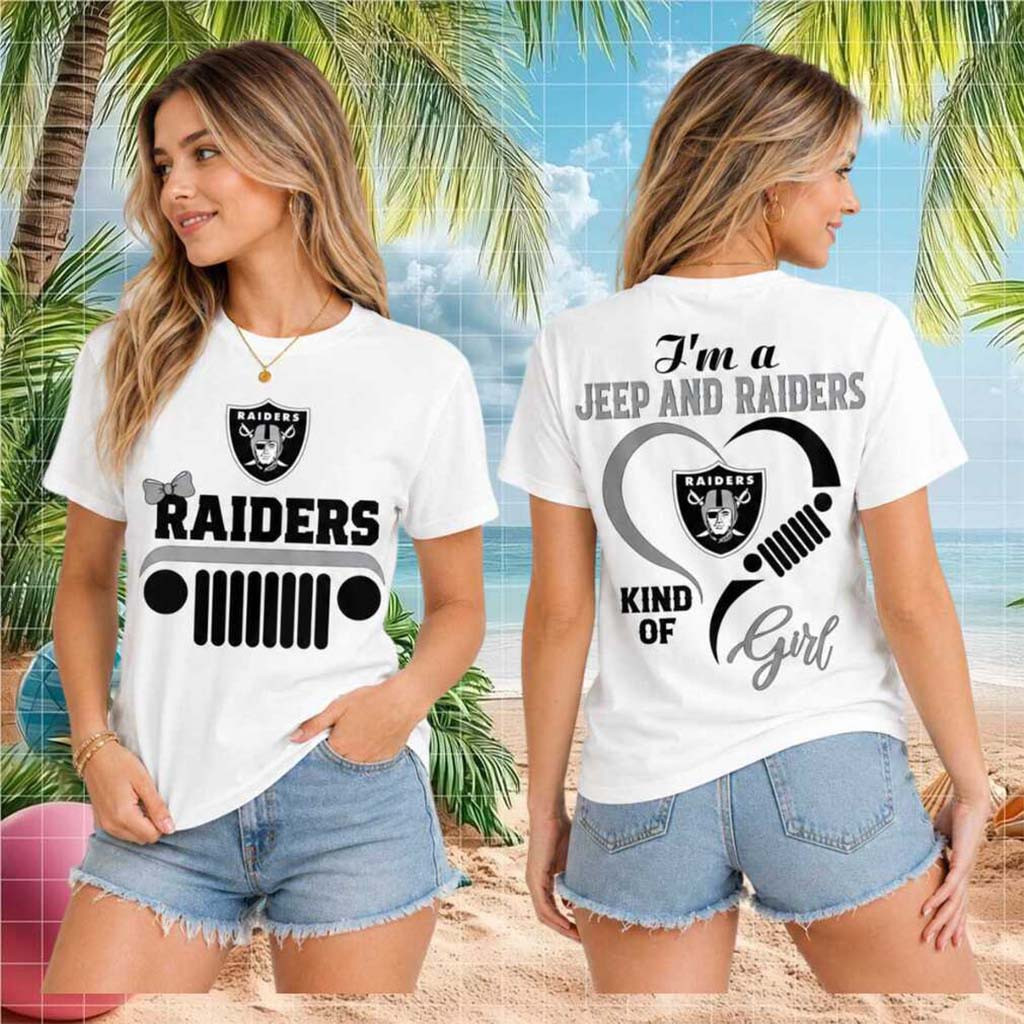 Las Vegas Raiders Jeep Heartbeat Kind Of Girl Shirt LV Raiders Merch Presents For Football Fan - Kdjoy