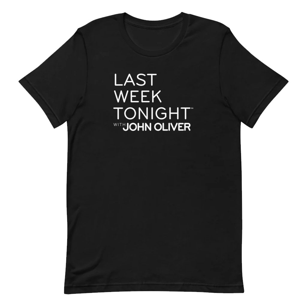 Last Week Tonight With John Oliver Merch 2026 Logo Black T-Shirt Best Gift For TV Show Fans - Kdjoy