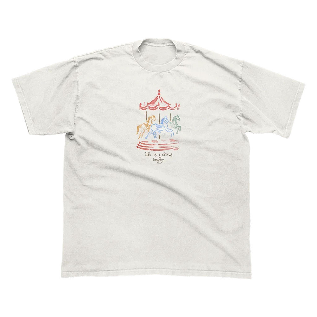 Laufey Merch 2026 Laufey Music Carousel T-Shirt Life Is A Circus Shirt Gift For Fans - Kdjoy