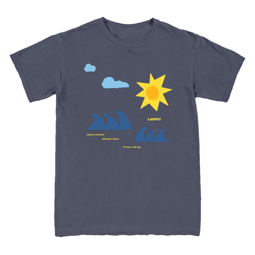 Laufey Merch 2026 Sydney Event T-Shirt Birthday Gifts For Music Lovers - Kdjoy