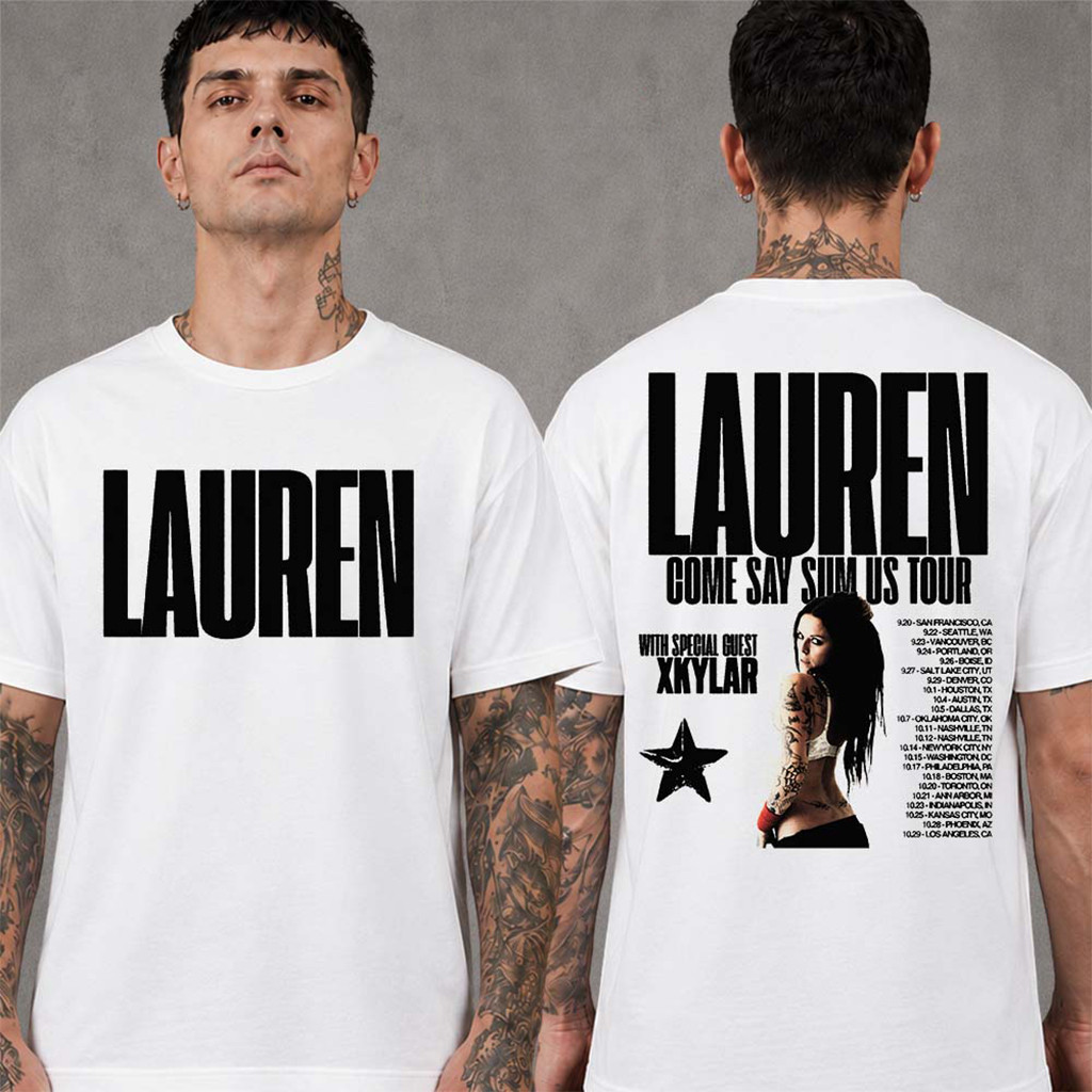Lauren Come Say Sum US Tour 2026 Schedule Dates T-Shirt Fred Durst and Lauren Sanderson Merch - Kdjoy