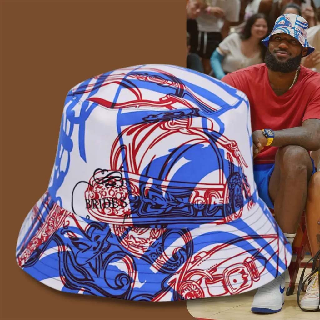 Lebron James In Astoria NY Herms Bucket Hat Lebron James Merch Present For Husband - Kdjoy