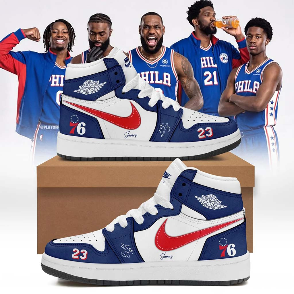 Lebron James Philadelphia 76Ers Signature Shoes Sneakers Lebron James Merch Basketball Fan Gift - Kdjoy Lebron James Philadelphia 76Ers Signature Shoes Sneakers Lebron James Merch Basketball Fan Gift - Kdjoy