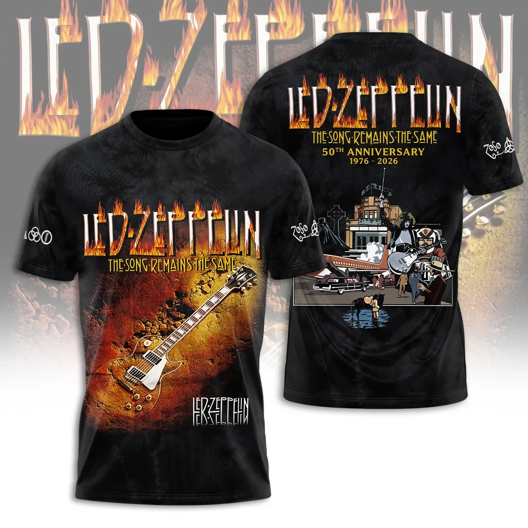 Led Zeppelin The Song Remains The Same 50th Anniversary T-Shirt Led Zeppelin Merch Fan Gifts - Kdjoy Led Zeppelin The Song Remains The Same 50th Anniversary T-Shirt Led Zeppelin Merch Fan Gifts - Kdjoy