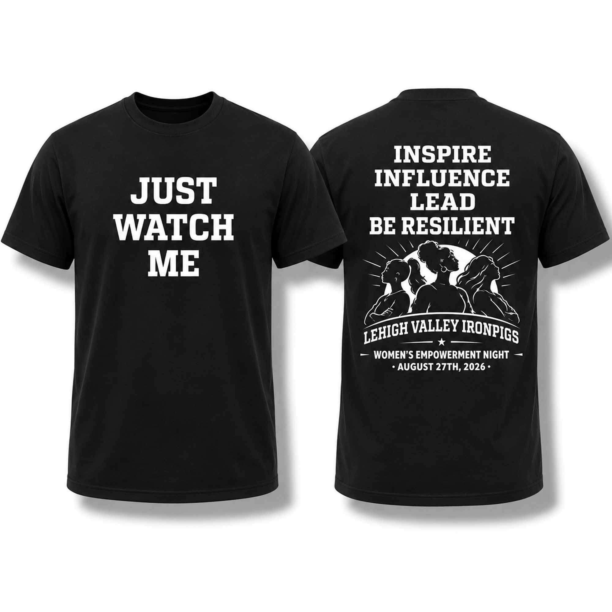 Lehigh Valley IronPigs Just Watch Me T-Shirt Lehigh Valley IronPigs Merch Baseball Fans Gifts - Kdjoy