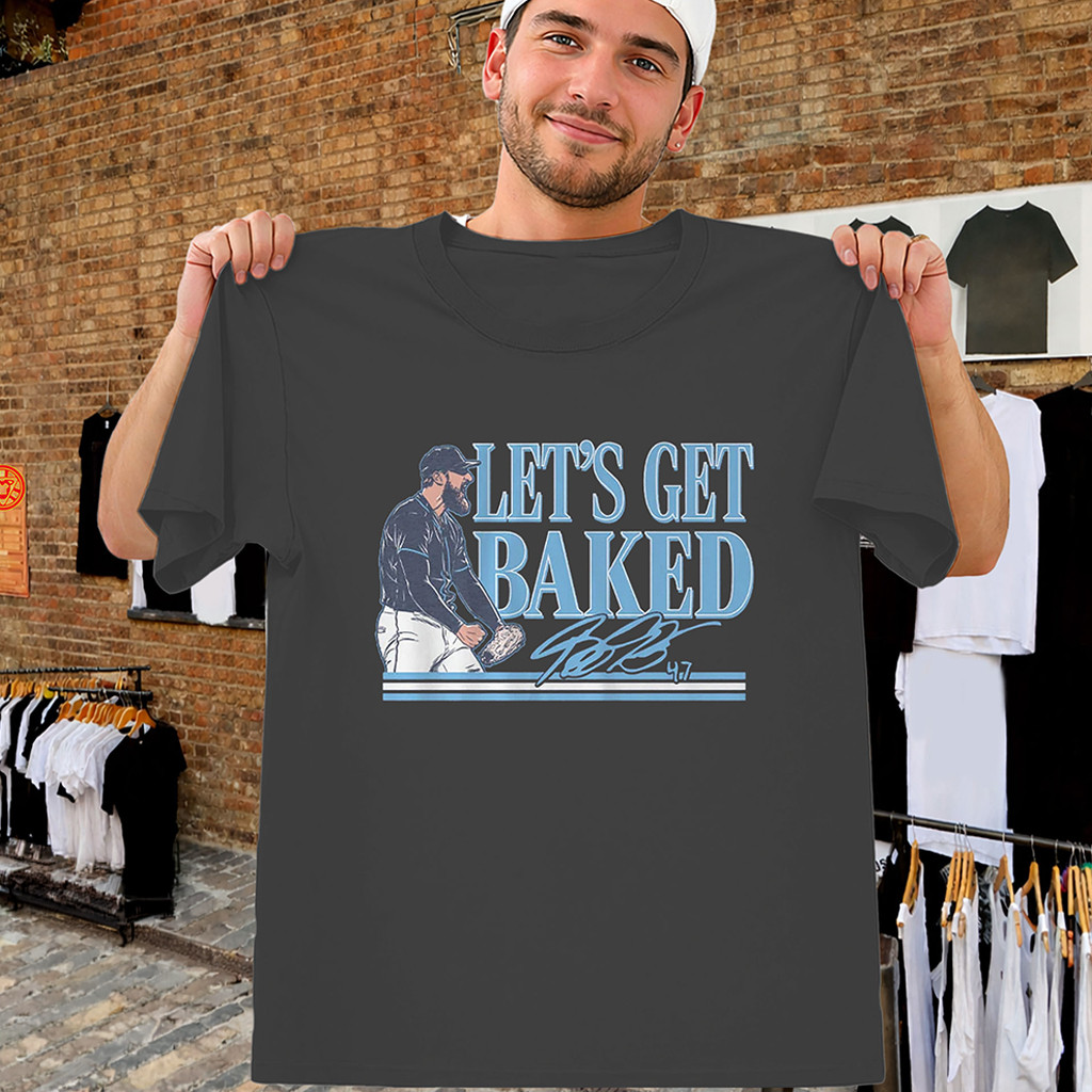 Let's Get Baked Shirt Bryan Baker TB Rays Closer Baseball T-Shirt TB Rays Merch Fan Gifts - Kdjoy