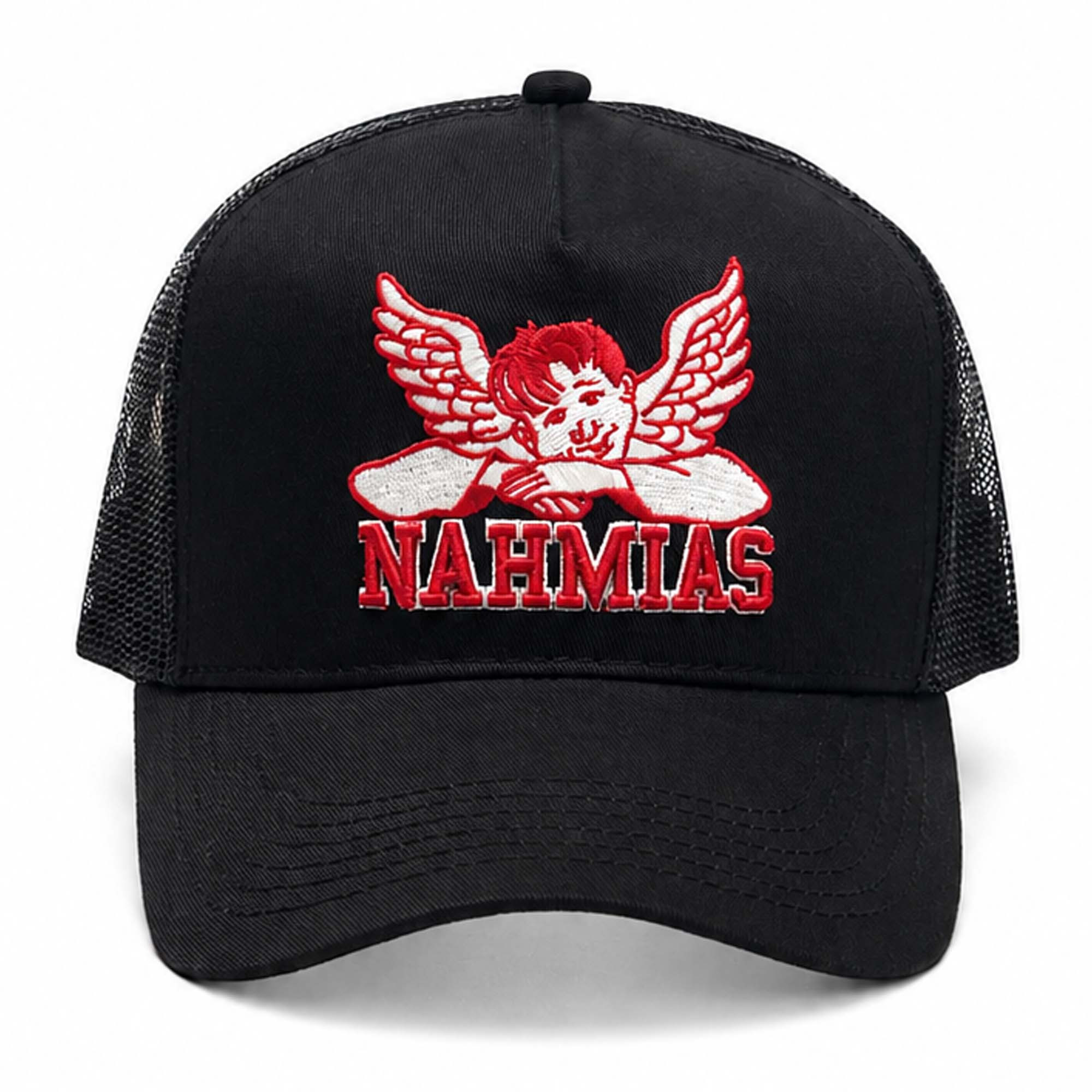 Lewis Hamilton Nahmias Angel Trucker Hat Embroidered Unique Gift for Brothers - Kdjoy