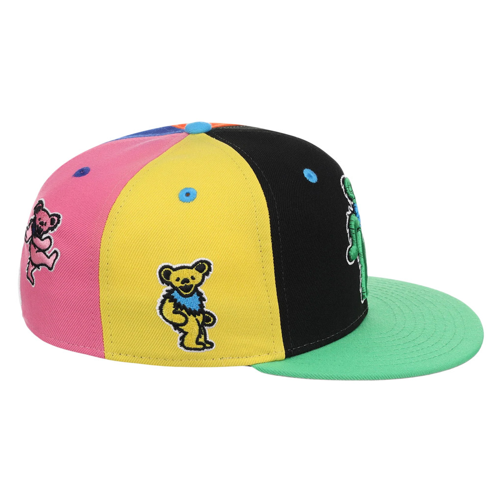 Lids Hat Drop Grateful Dead Collection Merch 2026 Pinwheel Bears Snapback Hat Embroidered - Kdjoy