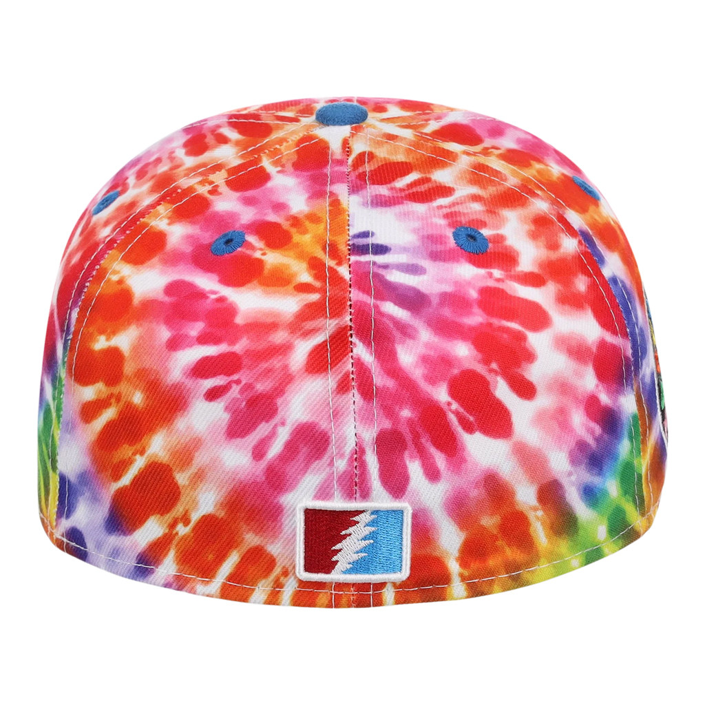 Lids Hat Drop Grateful Dead Collection Merch Tie-Dye Snapback Hat Embroidered Gifts For BFF - Kdjoy