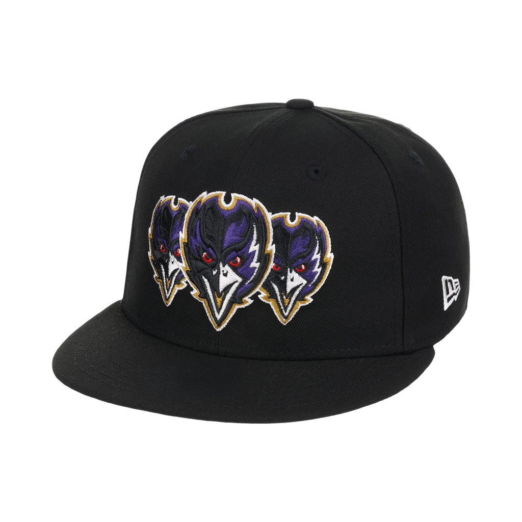 Lids Hat Drop Merch Baltimore Ravens John Geiger x Misplaced Series Snapback Hat Embroidered - Kdjoy