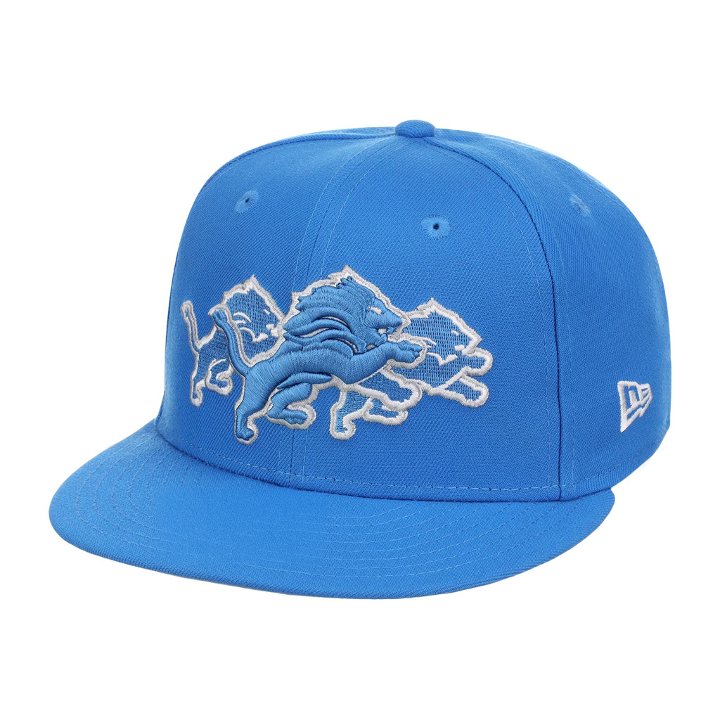 Lids Hat Drop Merch Detroit Lions John Geiger x Misplaced Series Snapback Hat Blue Embroidered - Kdjoy