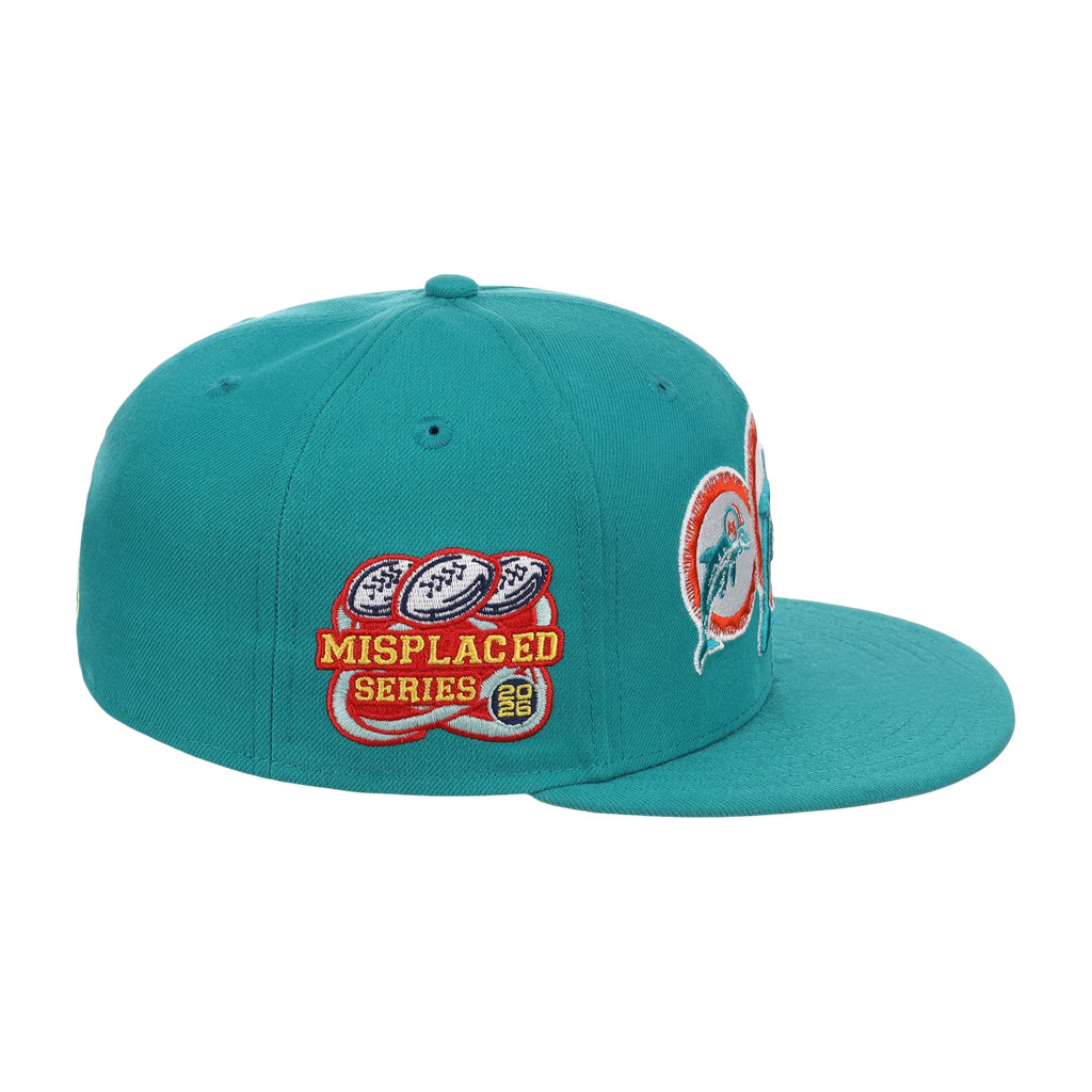 Lids Hat Drop Merch Miami Dolphins John Geiger x Misplaced Series Snapback Hat Embroidered - Kdjoy