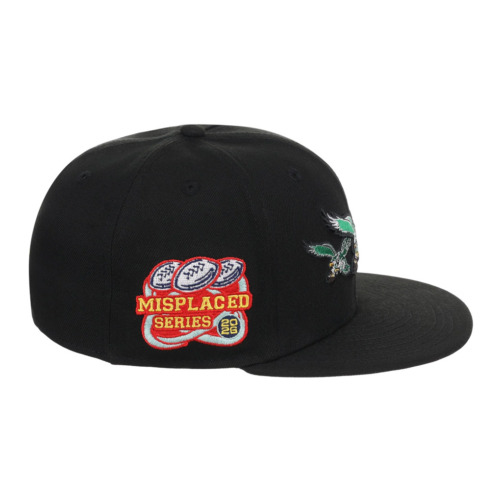 Lids Hat Drop Merch Philadelphia Eagles John Geiger x Misplaced Series Snapback Hat Embroidered - Kdjoy