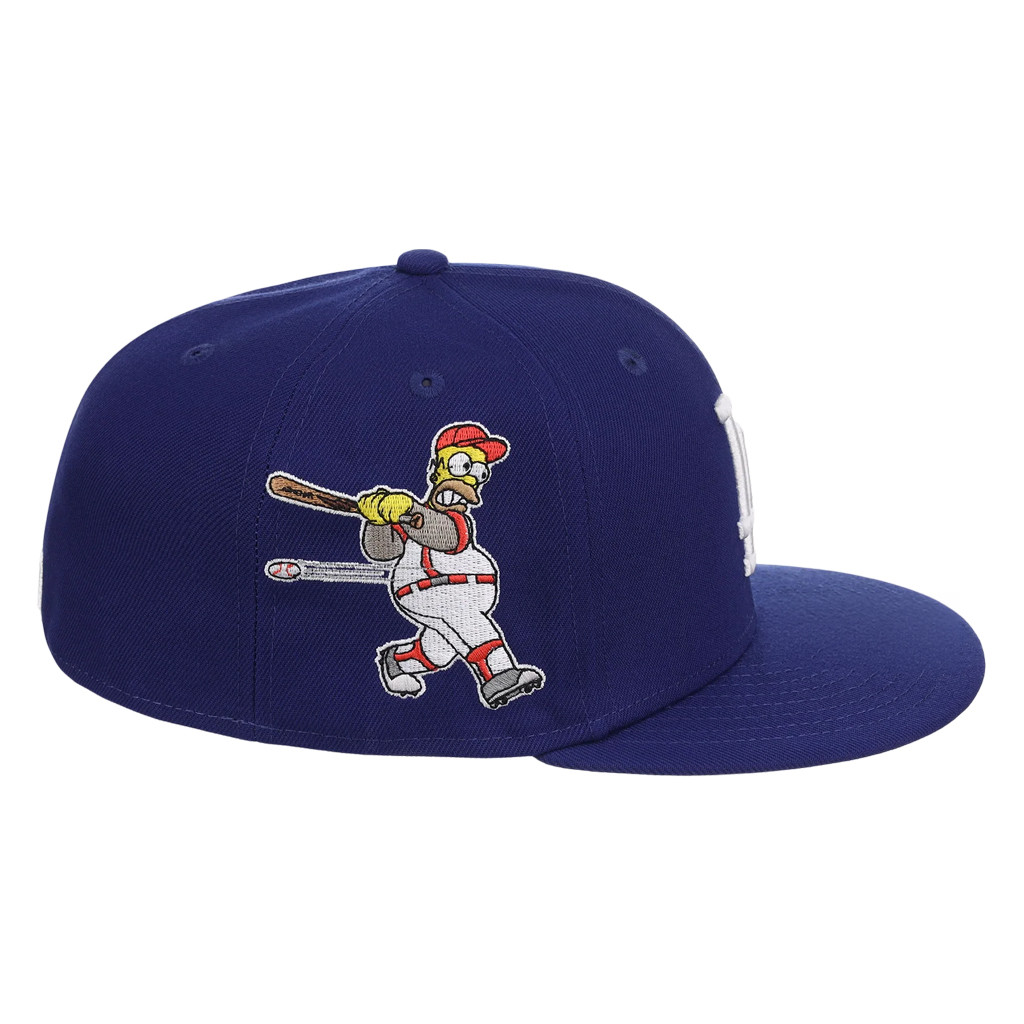Lids Hat Drop The Simpsons Collection Merch LA Dodgers Simpsons Homer At The Bat Wonderbat Snapback Hat - Kdjoy