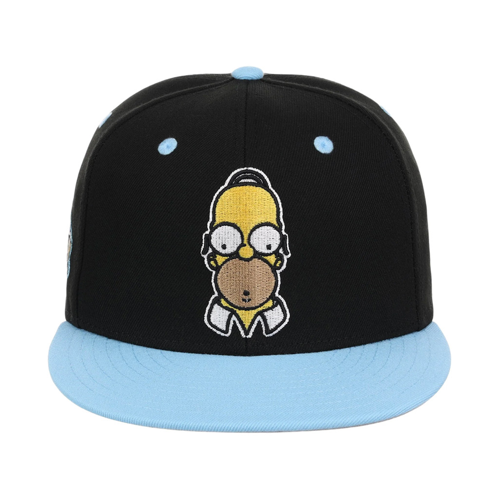 Lids Hat Drop The Simpsons Fitted Collection Merch Homer Snapback Hat Embroidered Brother Gifts - Kdjoy